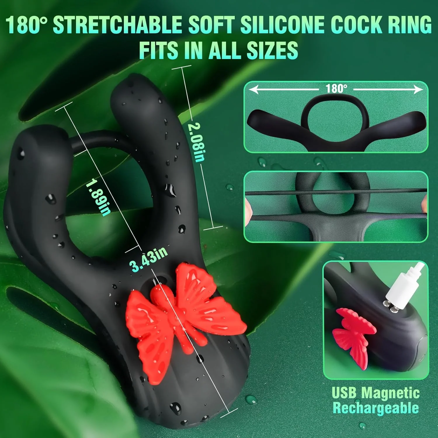 IronGrace Vibrating Couples' Penis Ring - Image 5