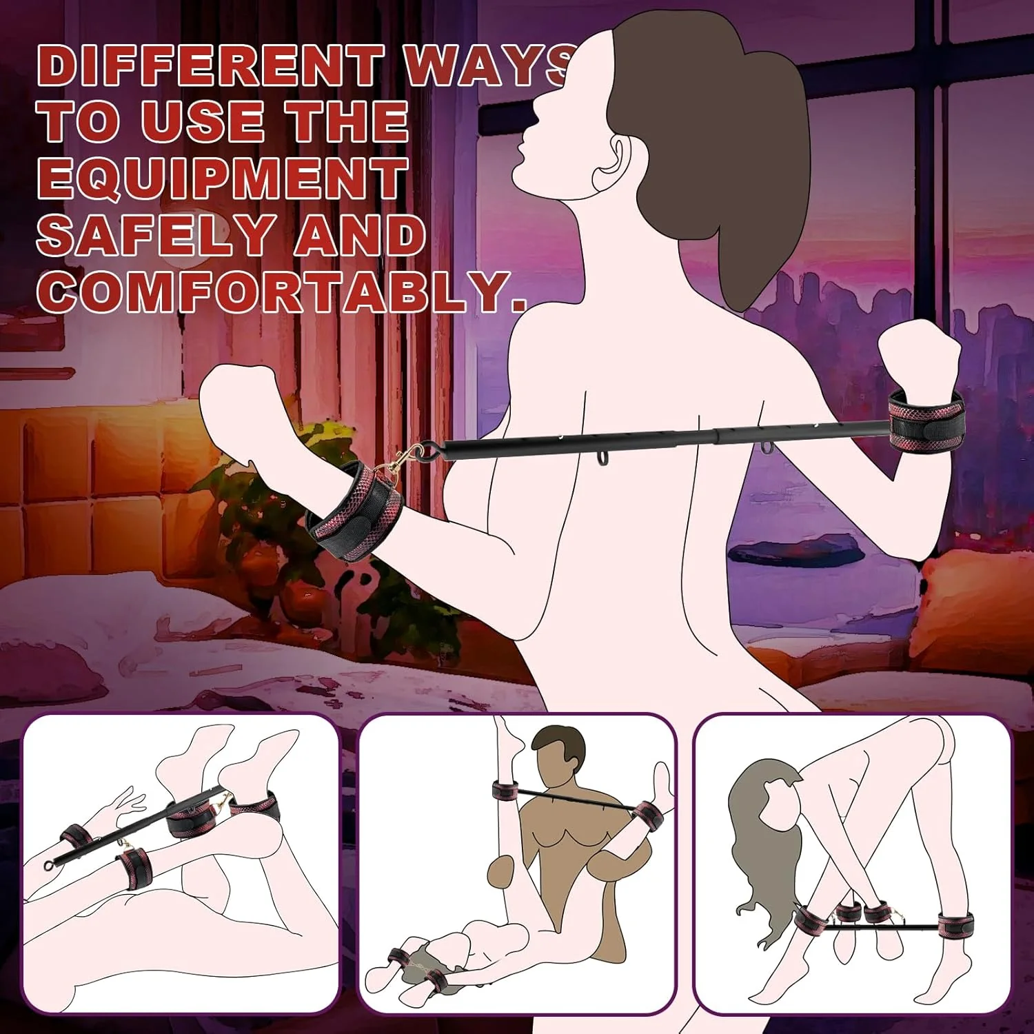 FlexLink Adjustable Leg Spreader Bar Kit - Image 4