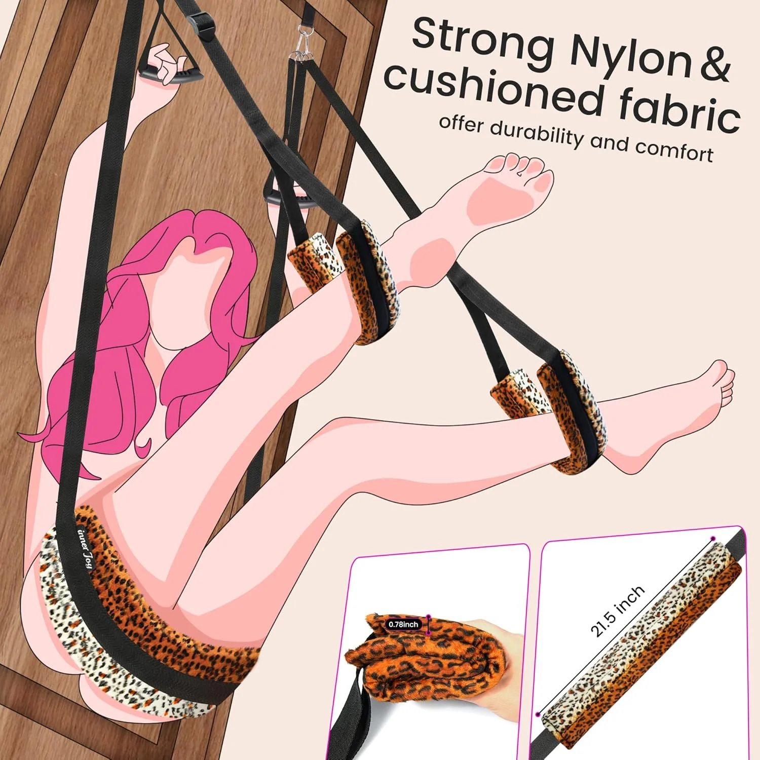 VelarynX Door Sex Swing Adjustable Cushion 330lb - Image 2