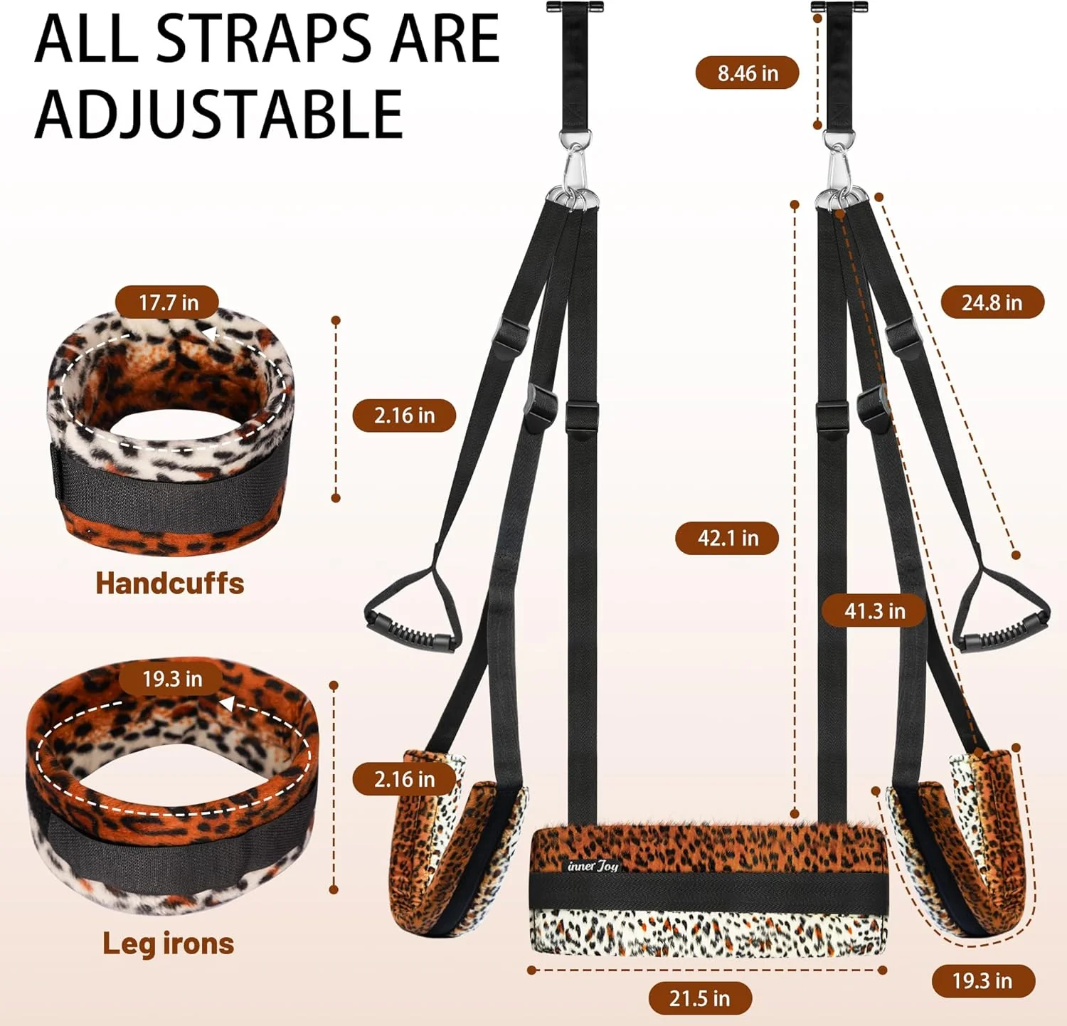 VelarynX Door Sex Swing Adjustable Cushion 330lb - Image 6