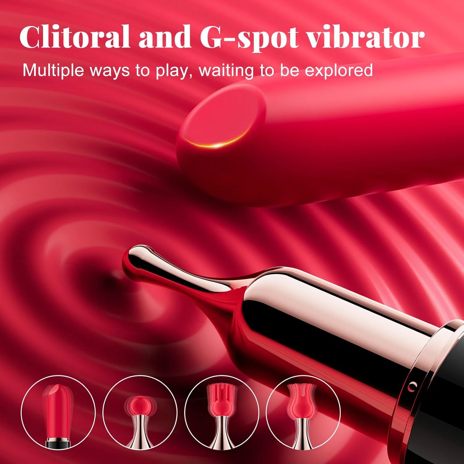 VelvetSwitch Lipstick Vibrator 10 Modes Waterproof Rechargeable - Image 2