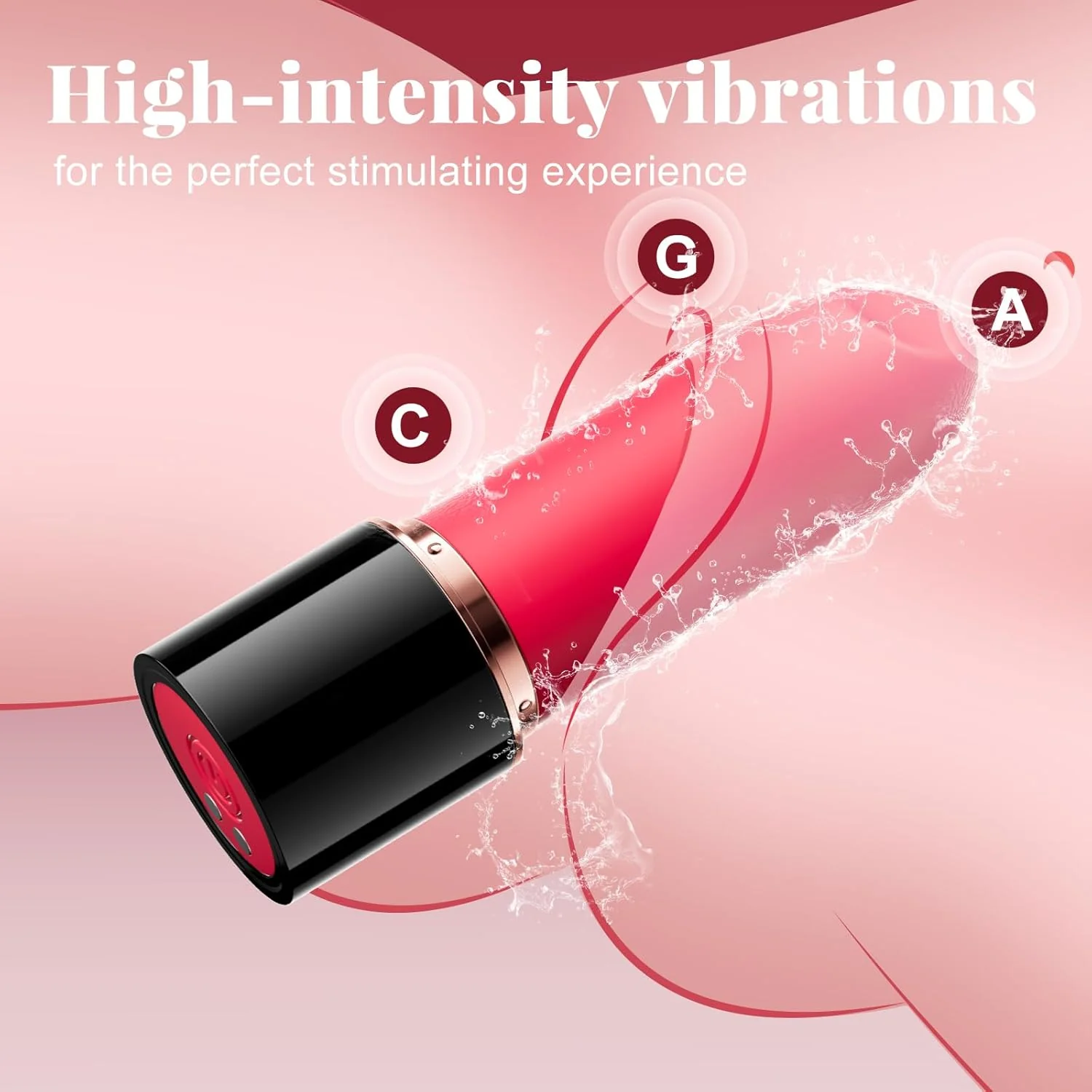 VelvetSwitch Lipstick Vibrator 10 Modes Waterproof Rechargeable - Image 4