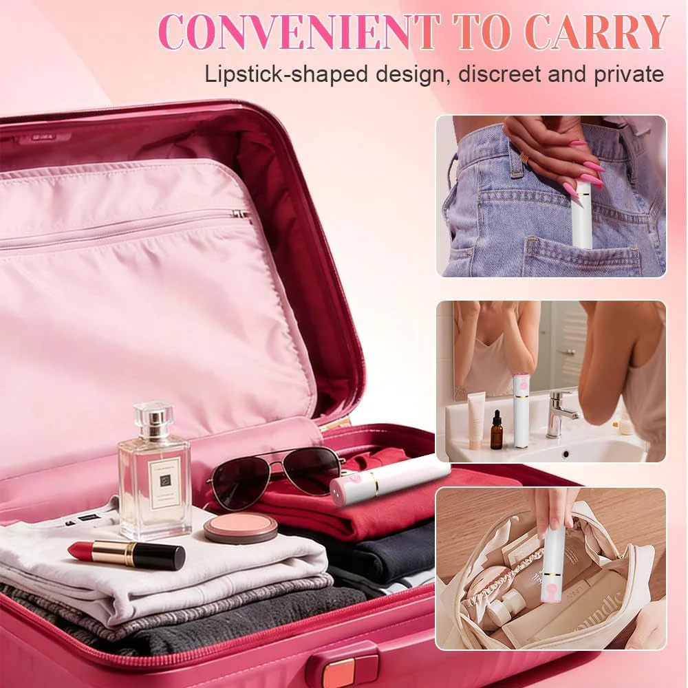 SecretLuxe Lipstick Bullet Vibrator 10 Modes Quiet Rechargeable - Image 7