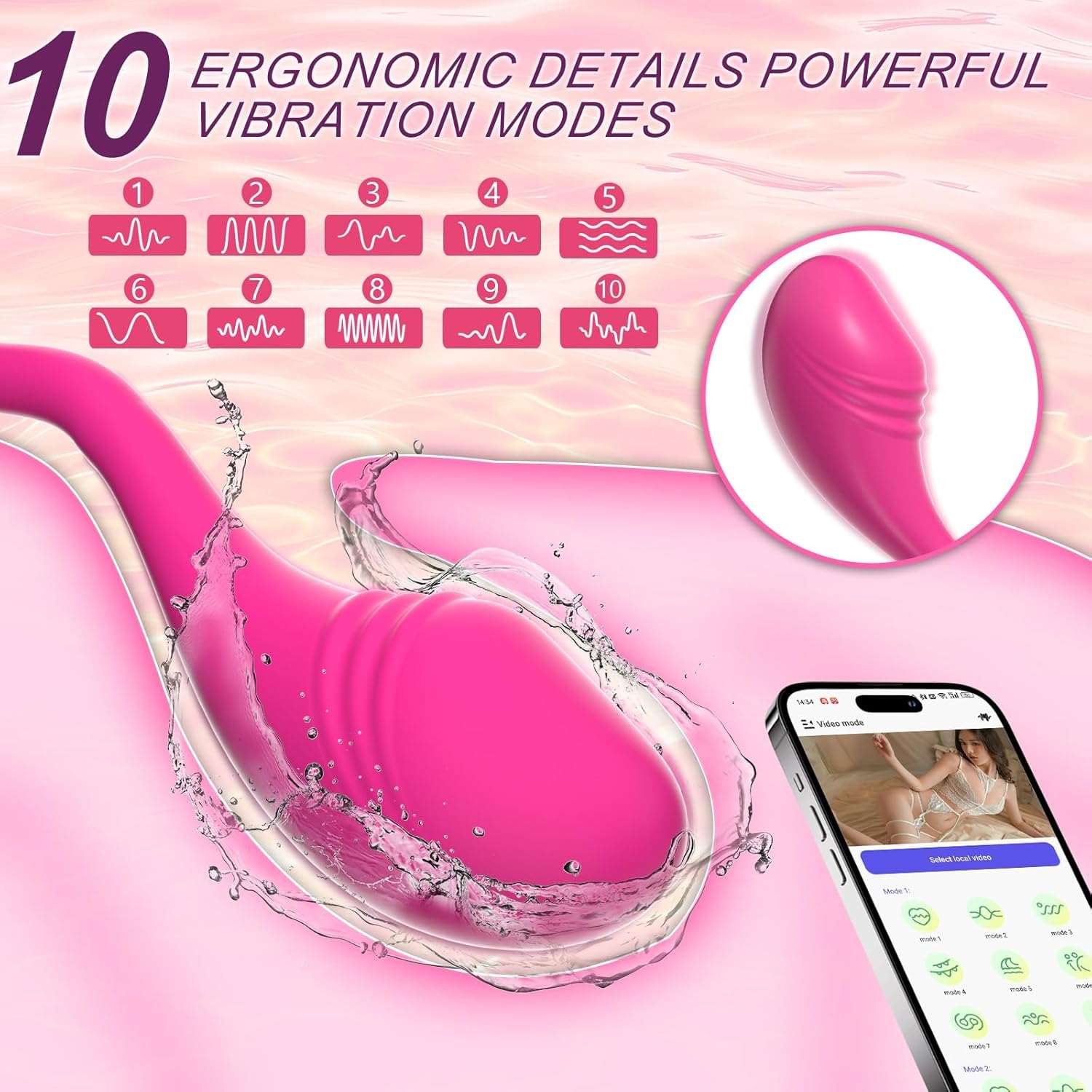 SyncVibe App Control Discreet Egg Vibrator - Image 3