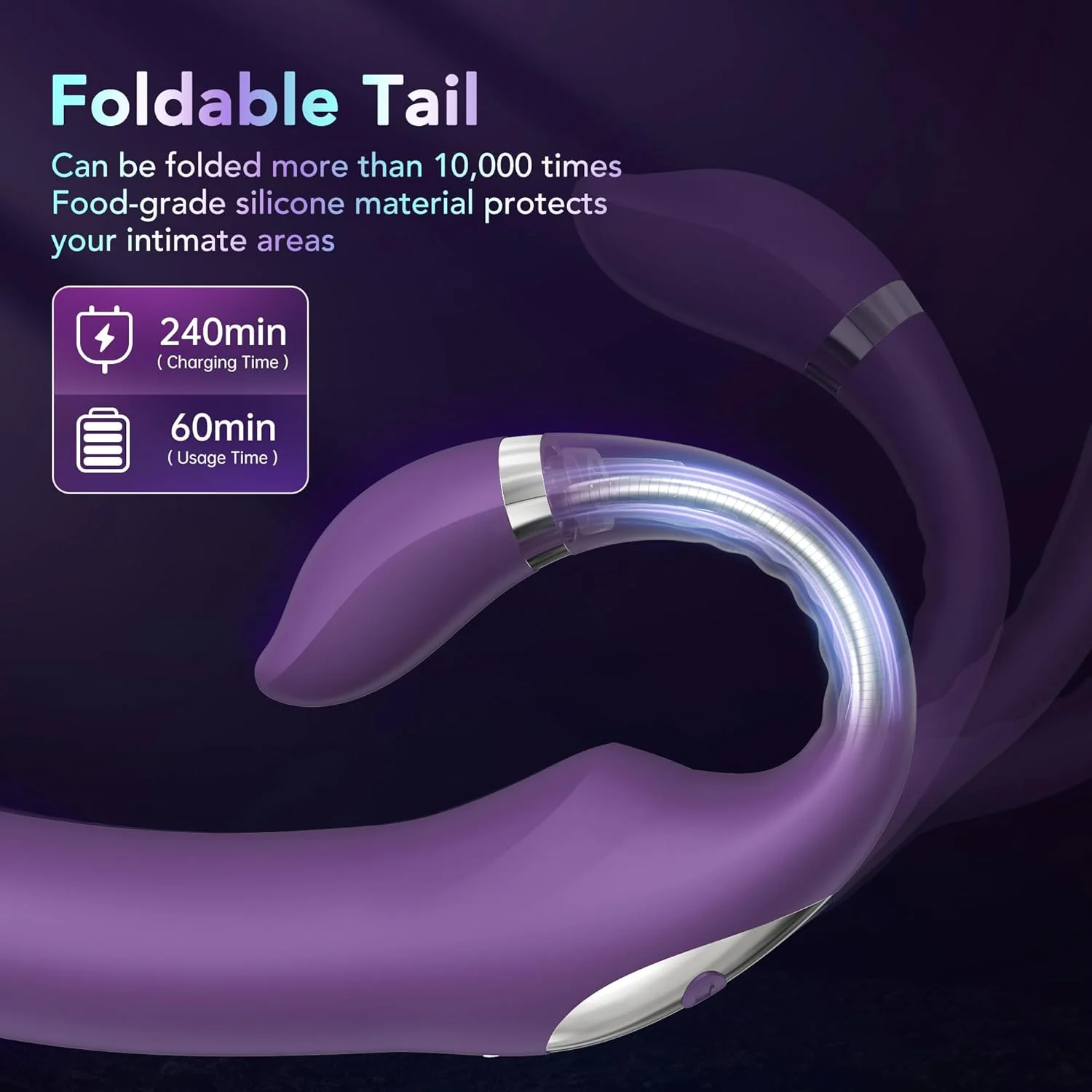 LoomDesire G-Spot Clitoral Stimulation Dildo Vibrator - Image 3