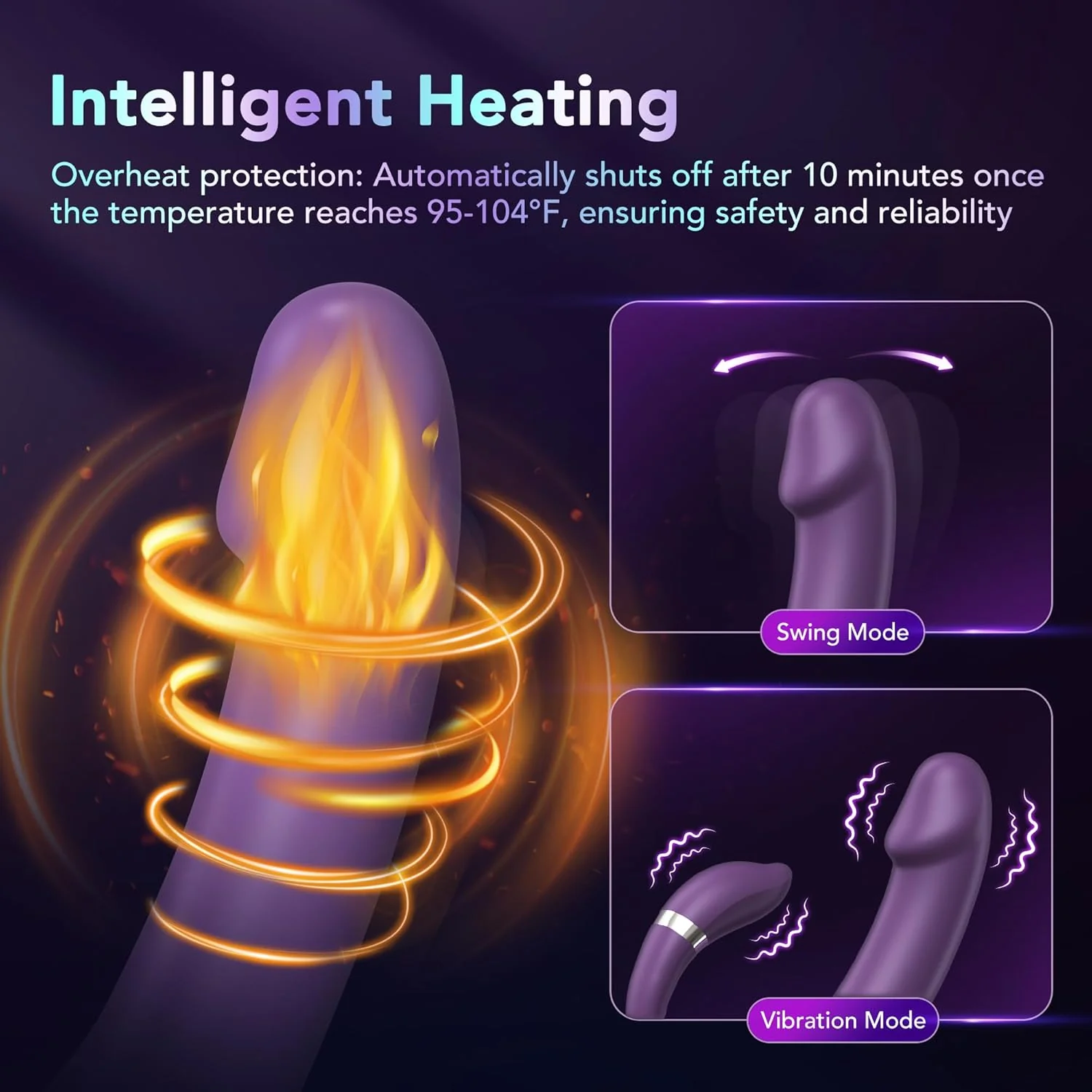 LoomDesire G-Spot Clitoral Stimulation Dildo Vibrator - Image 4