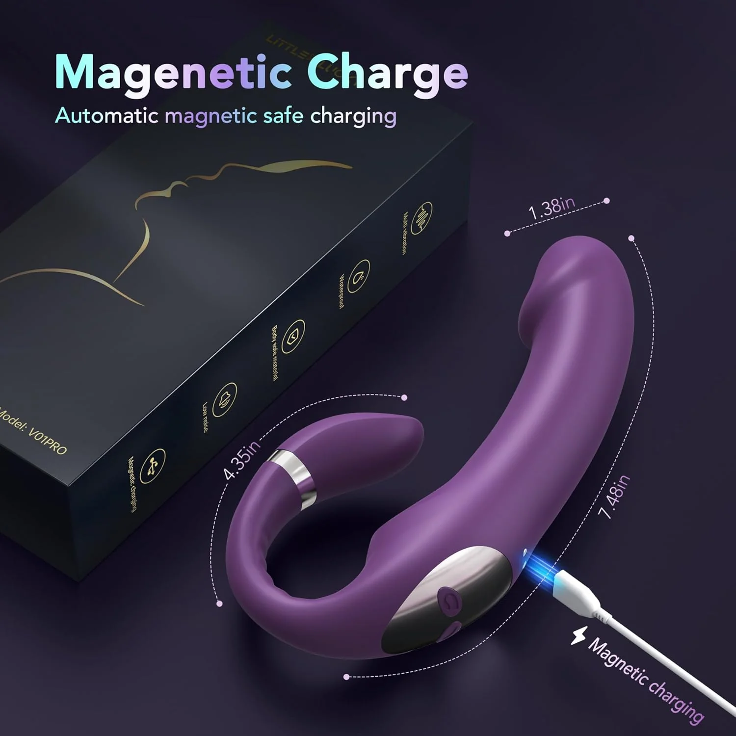 LoomDesire G-Spot Clitoral Stimulation Dildo Vibrator - Image 5