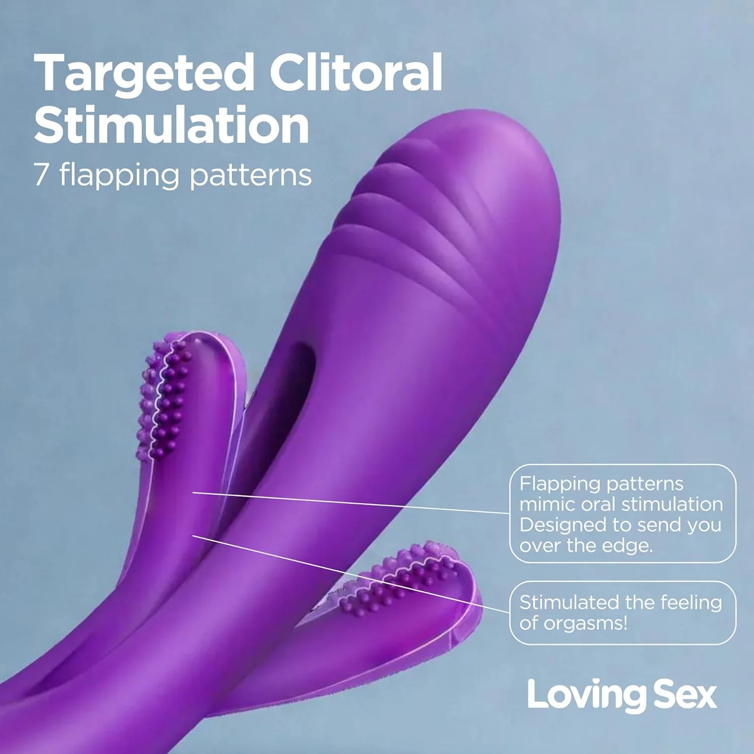 TriPulseXI Rabbit Vibrator Tongue Flicker 14 Modes Waterproof - Image 6