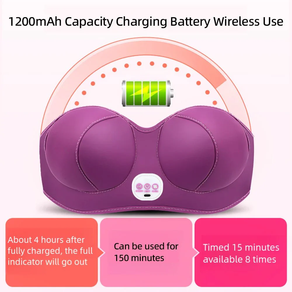 LunaLift Heated Breast Massager Bra - Image 9
