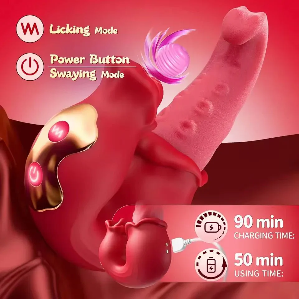 LuxeGlide Thrusting Tongue G-Spot Vibrator - Image 5