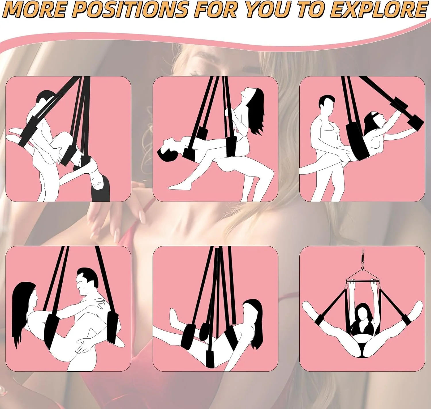 AerialisX 180° Spinning Sex Swing 800lb Ceiling - Image 2