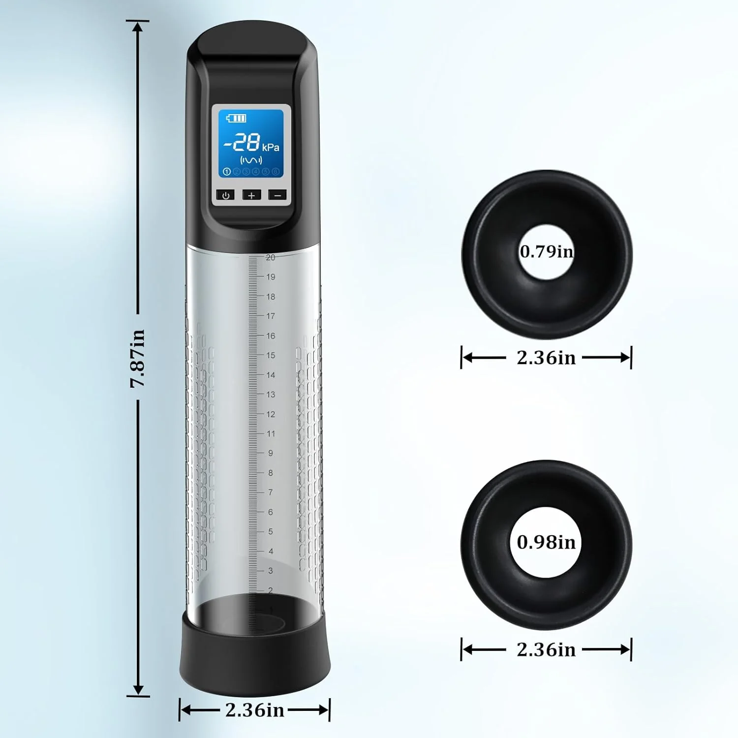 CoreDrive Electric Penis Pump 6 Modes LED Display - Image 8