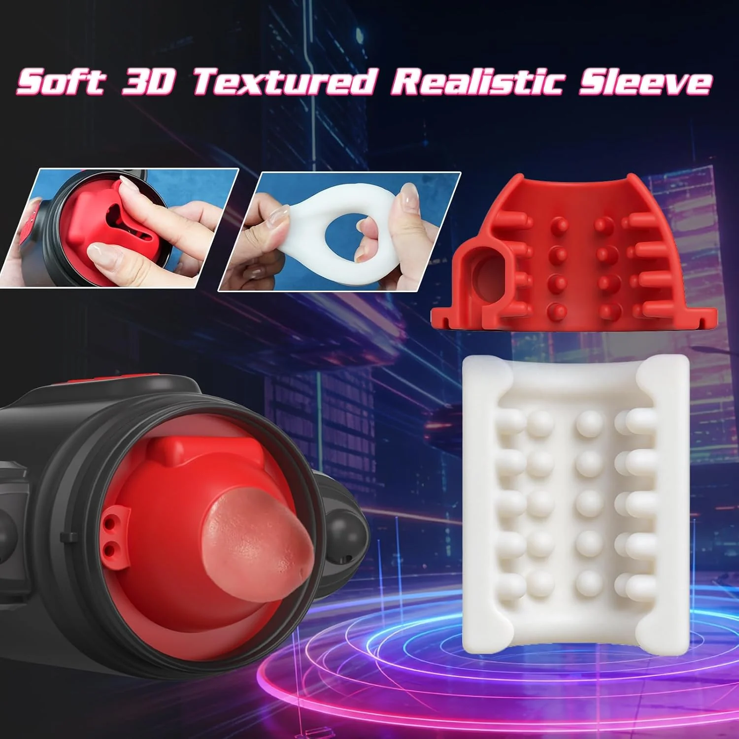 HydroPulse 7-in-1 Water Spray Rotating Suction Male Masturbator - Image 7