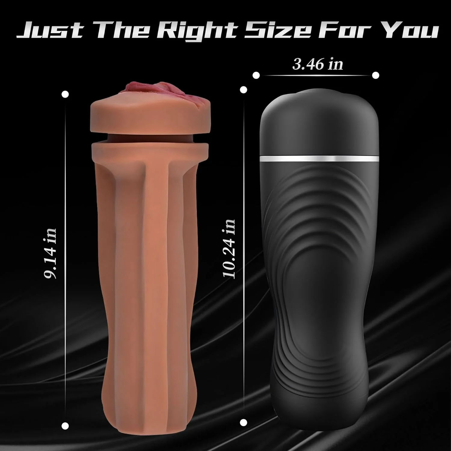 DeepLuxe 8.5" Realistic Pocket Pussy Male Masturbator Cup - Image 6