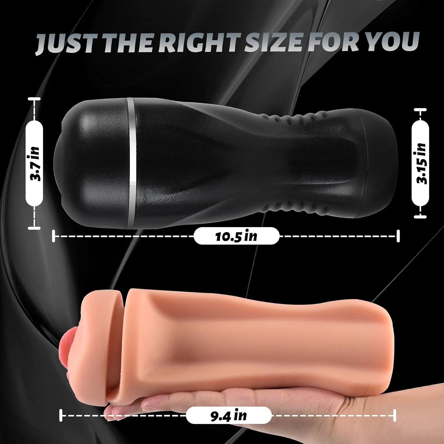 FlexCore Realistic 8" Pocket Pussy Male Masturbator Cup - Image 6