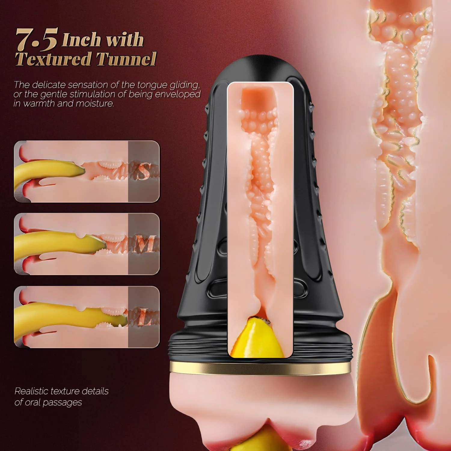 DeepThroat Pocket Pussy 7.5" Oral Stroker - Image 3
