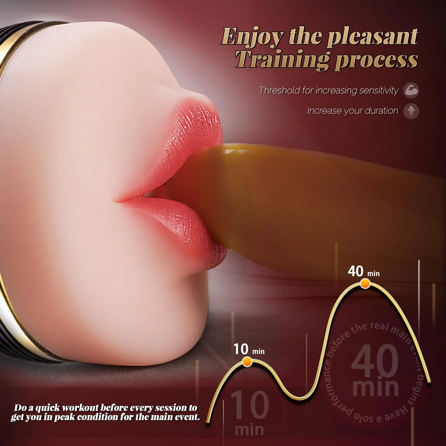 DeepThroat Pocket Pussy 7.5" Oral Stroker - Image 6