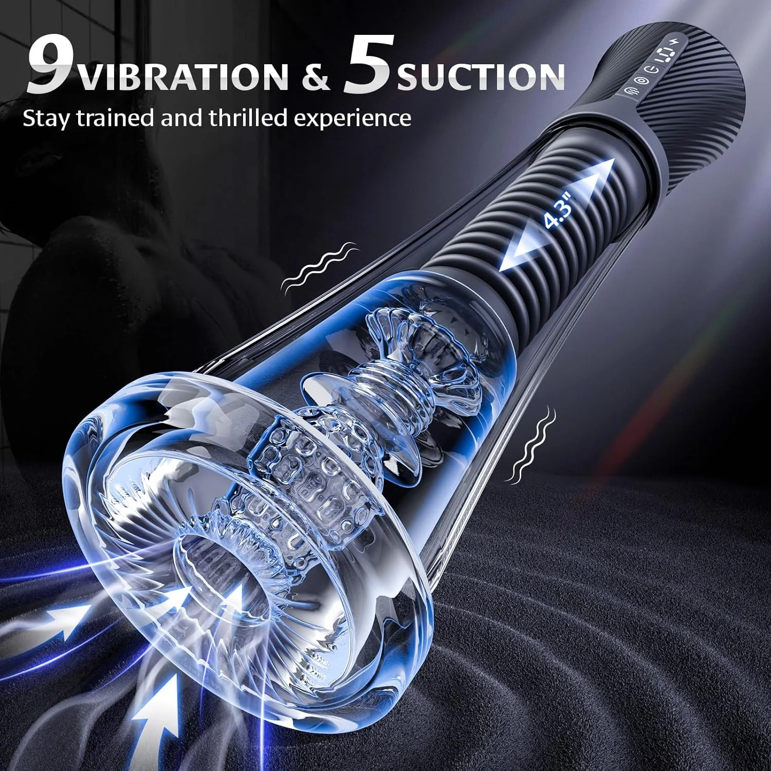 ClearPulse AI Male Masturbator Transparent Pump Trainer - Image 3