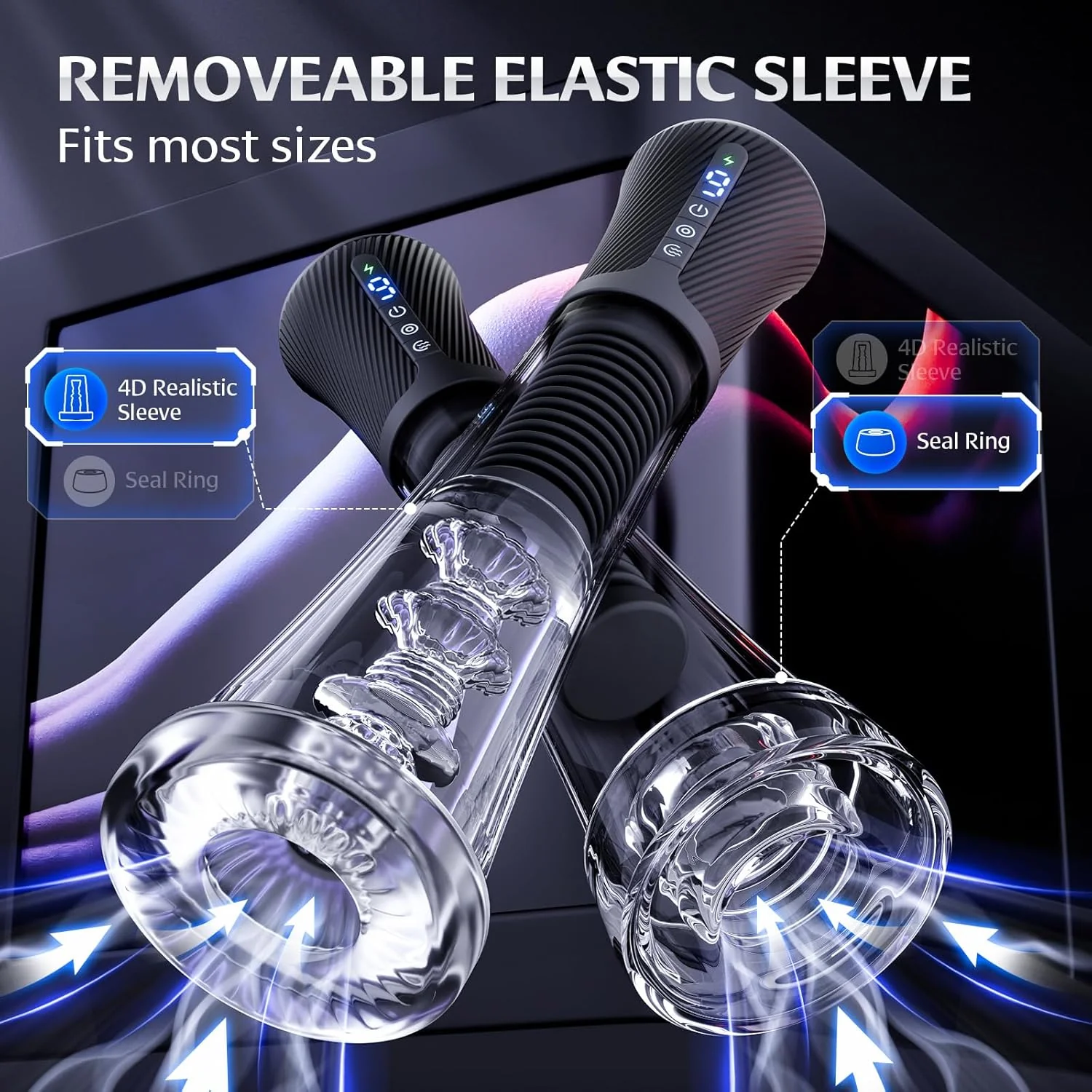 ClearPulse AI Male Masturbator Transparent Pump Trainer - Image 6