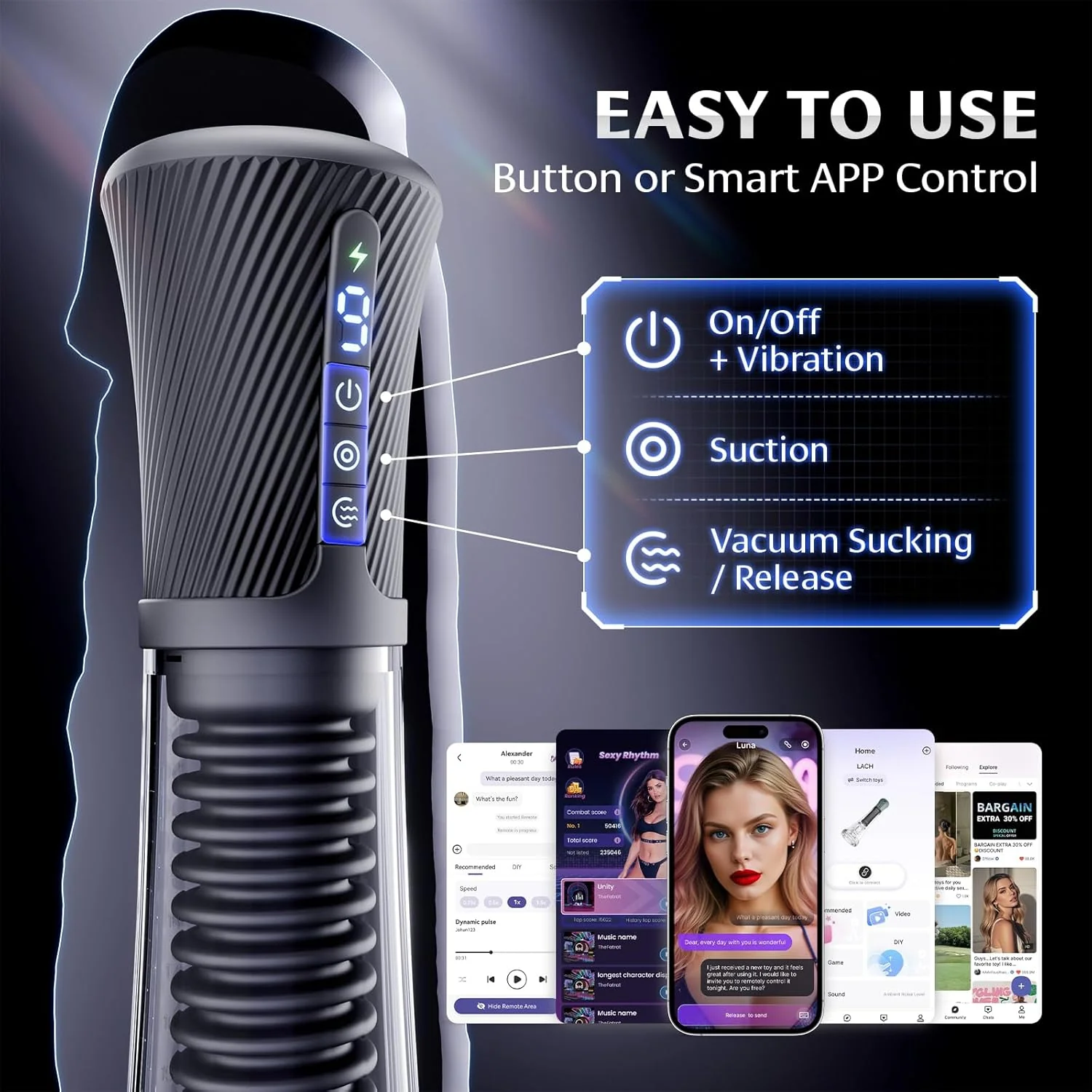 ClearPulse AI Male Masturbator Transparent Pump Trainer - Image 8