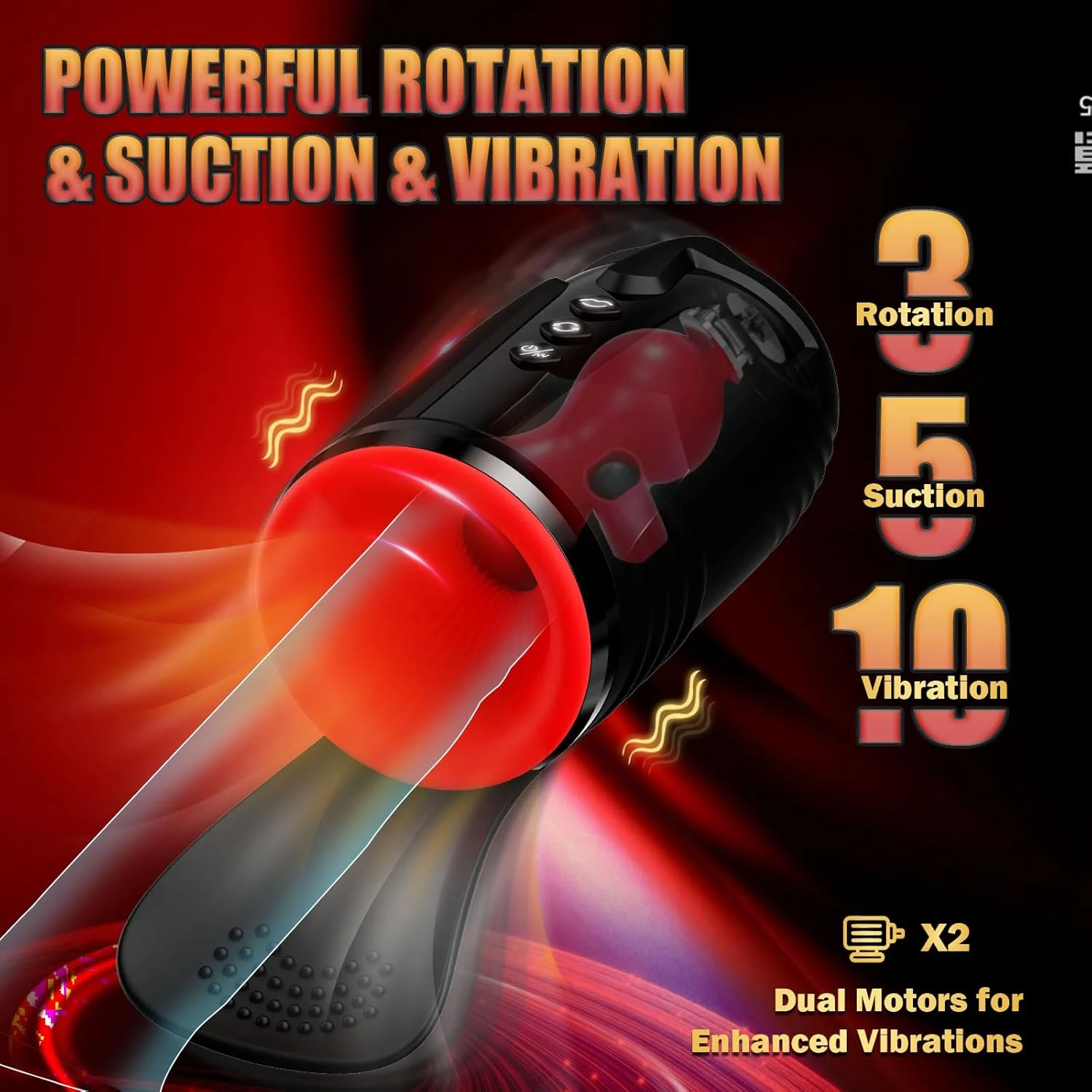 TitanFlow 4-in-1 Male Stroker 10 Modes Pump Trainer - Image 3