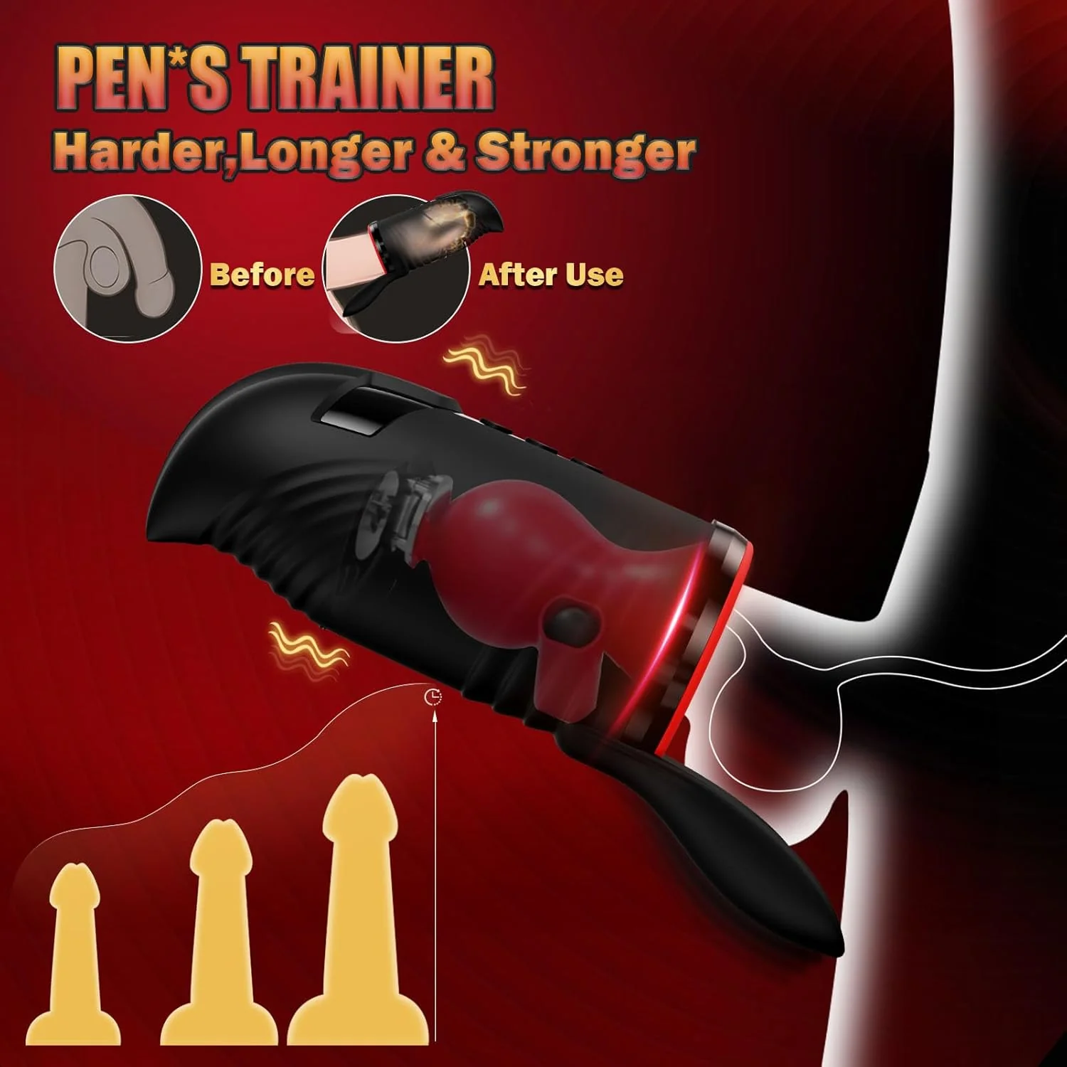 TitanFlow 4-in-1 Male Stroker 10 Modes Pump Trainer - Image 4