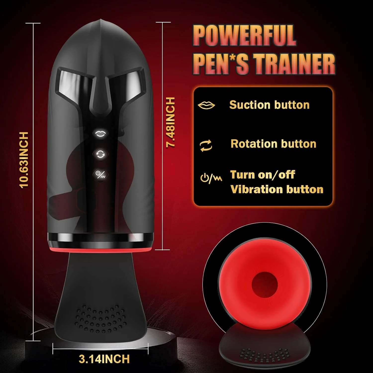 TitanFlow 4-in-1 Male Stroker 10 Modes Pump Trainer - Image 5