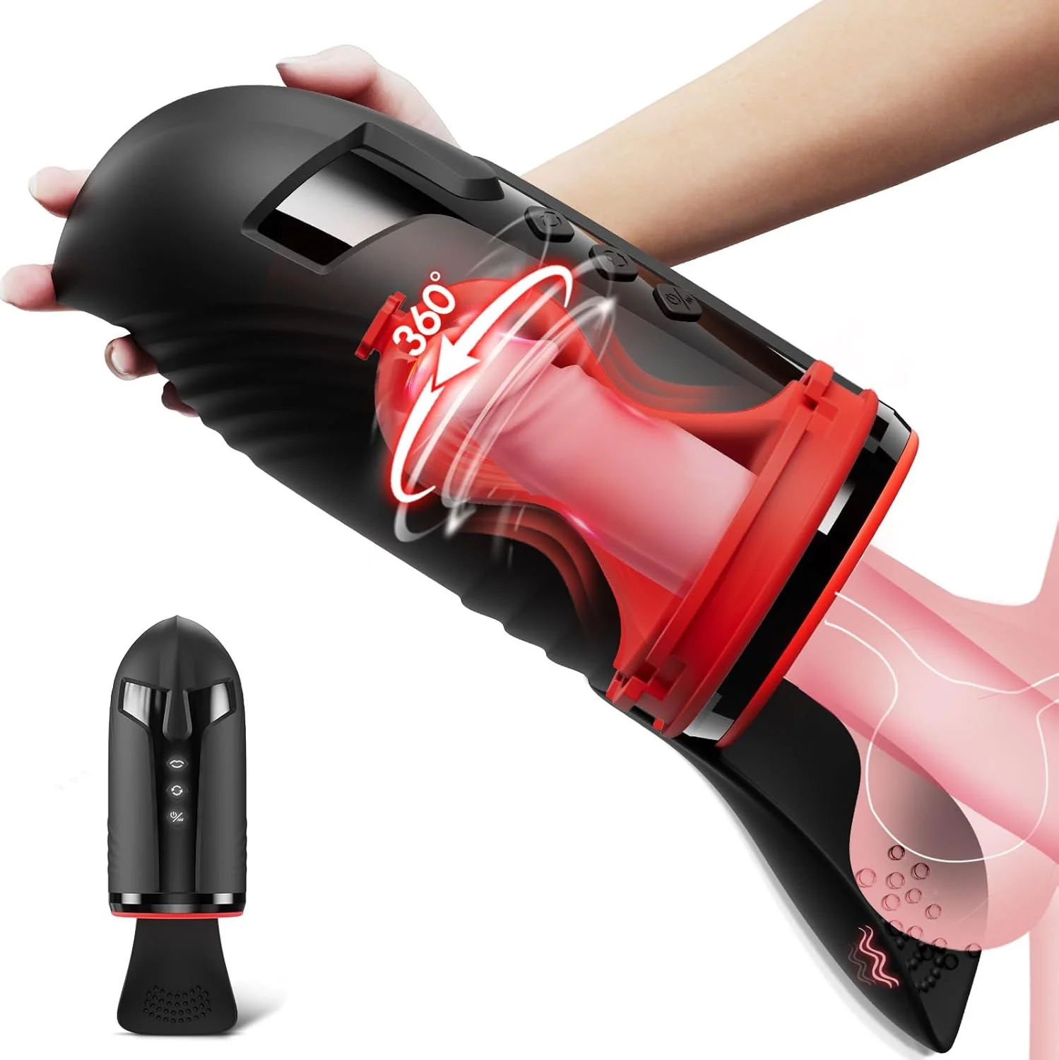 TitanFlow 4-in-1 Male Stroker 10 Modes Pump Trainer - Image 8