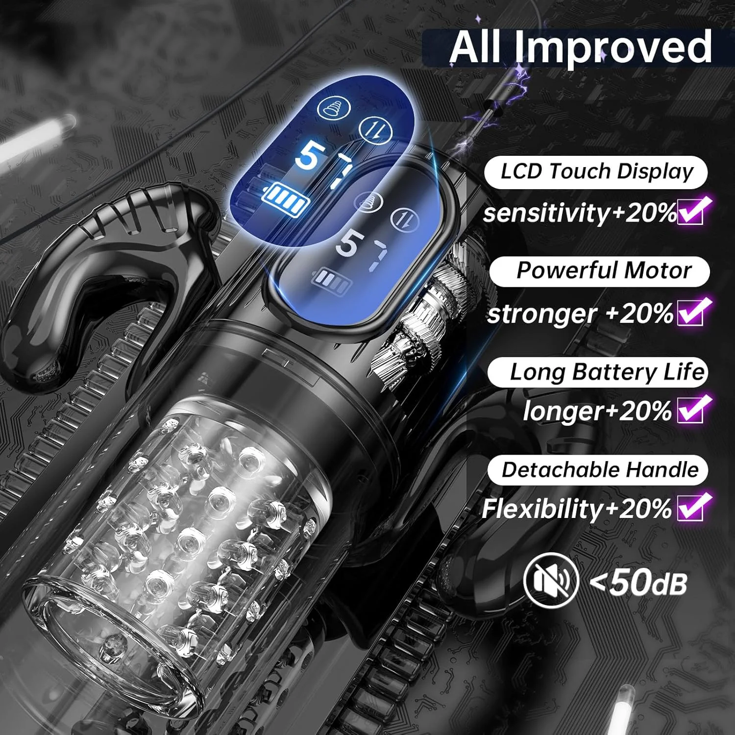 ThryveX AI Male Masturbator Thrust Rotation Suction App - Image 7