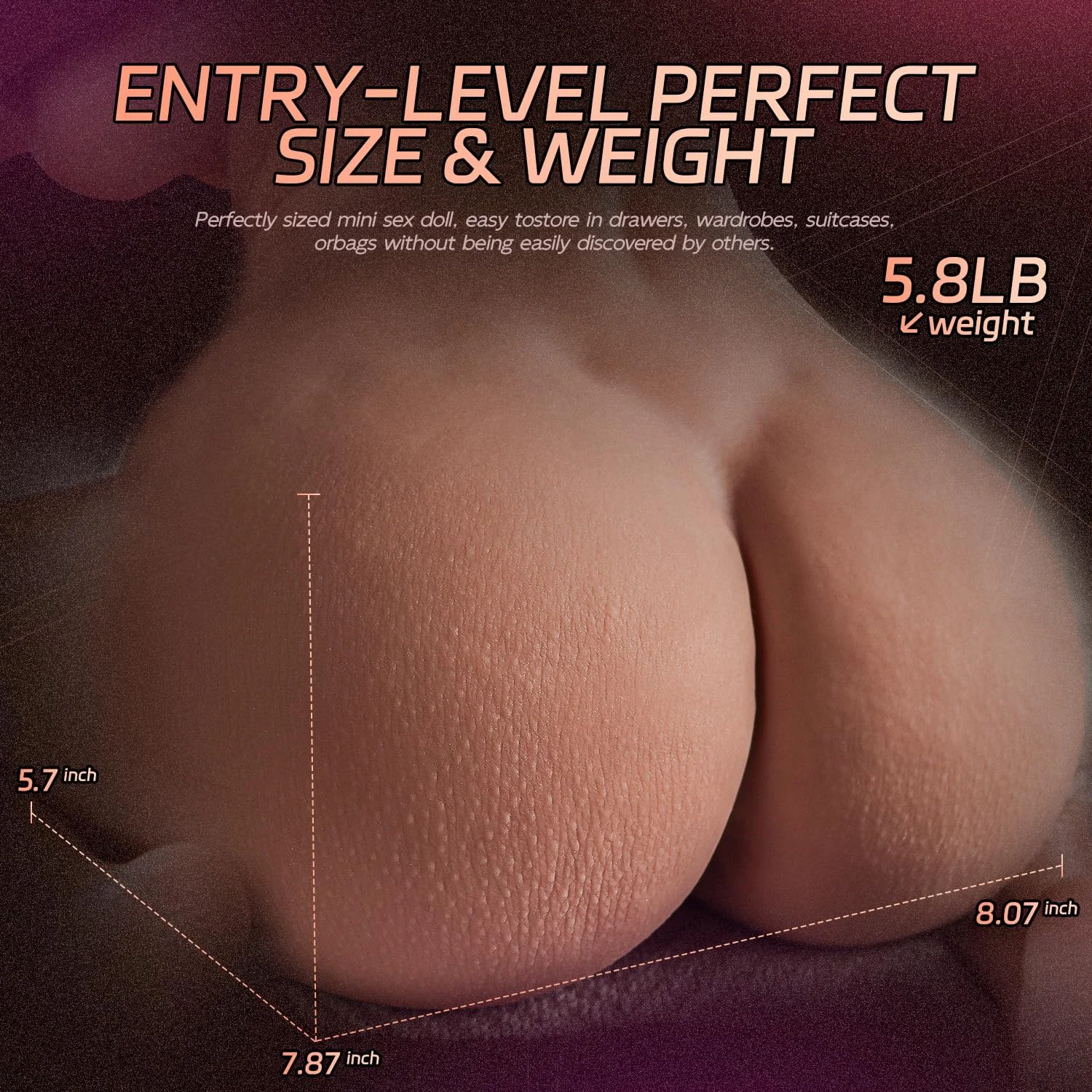 EliteDual Realistic Male Masturbator Pocket Doll | Dual Channel - Image 2