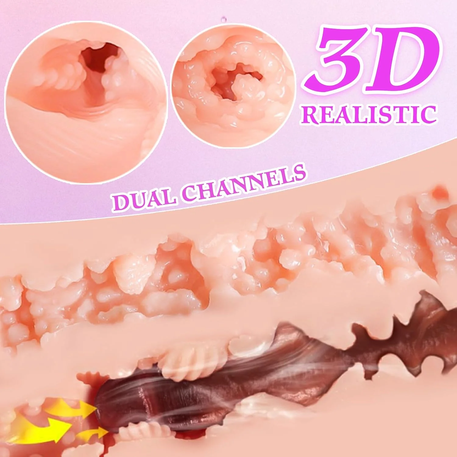 DuoCore 2-in-1 Pocket Sex Doll TPE Realistic - Image 5