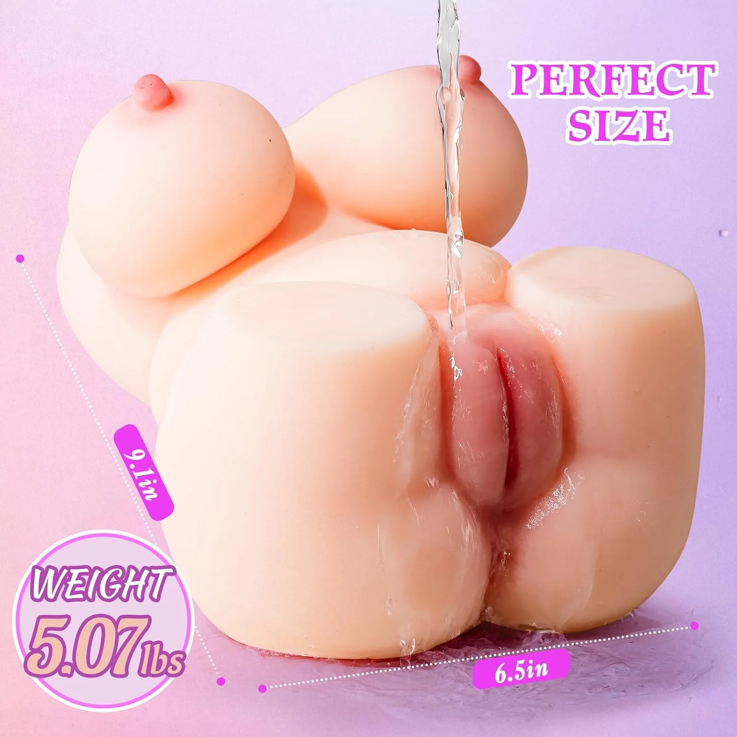 DuoCore 2-in-1 Pocket Sex Doll TPE Realistic - Image 6