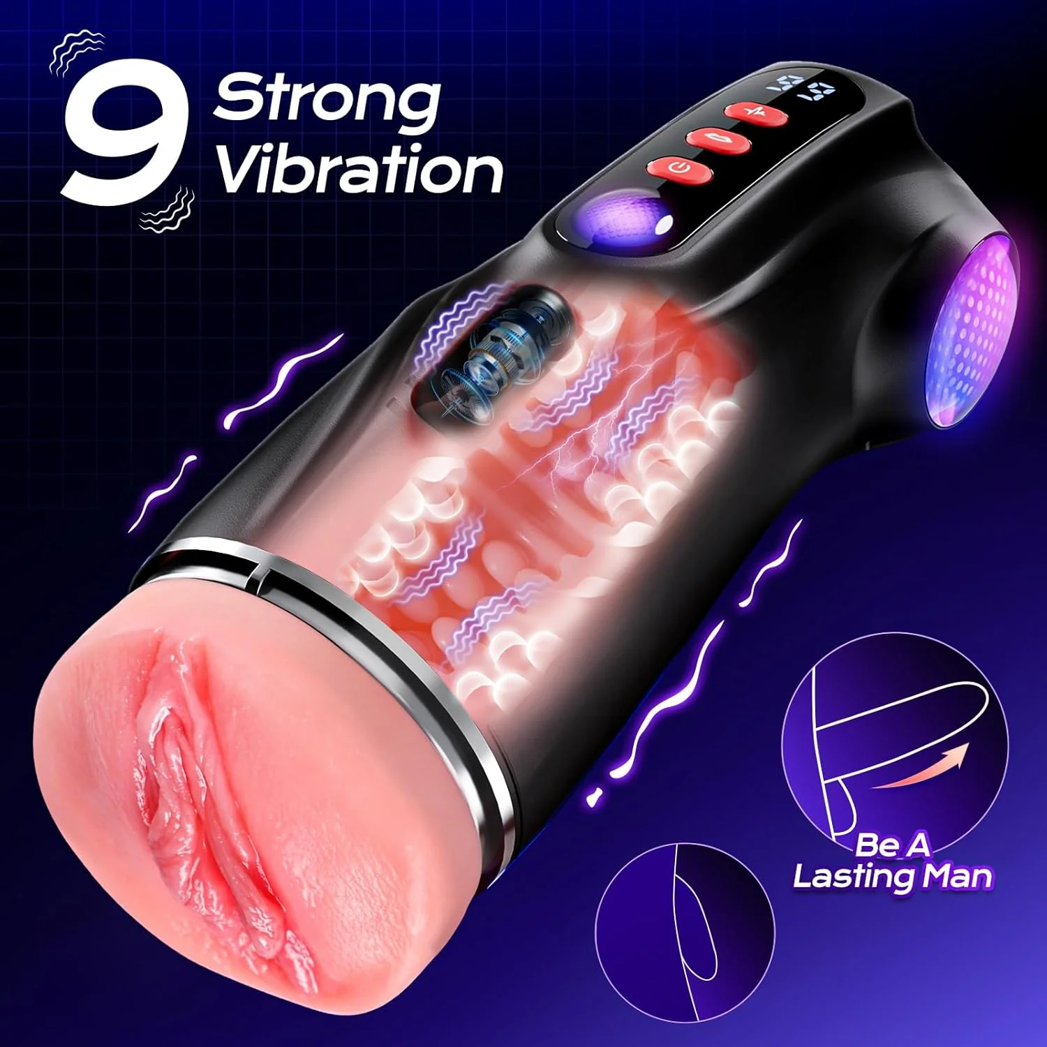 LumiSync AI Sync Pocket Pussy 3 Sleeves App Control Stroker - Image 4