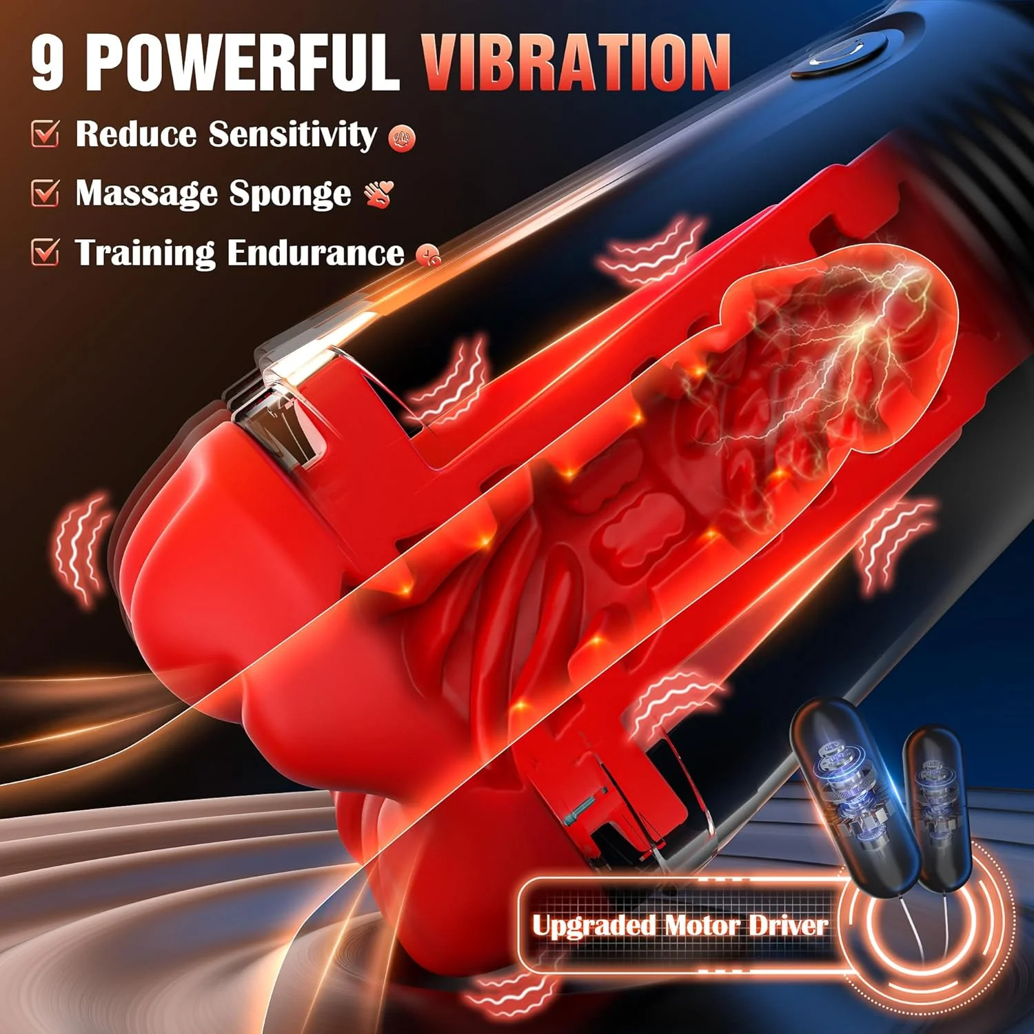 FlexMouth 5-in-1 Male Suction Masturbator 9 Vibration Stroker Cup - Image 3