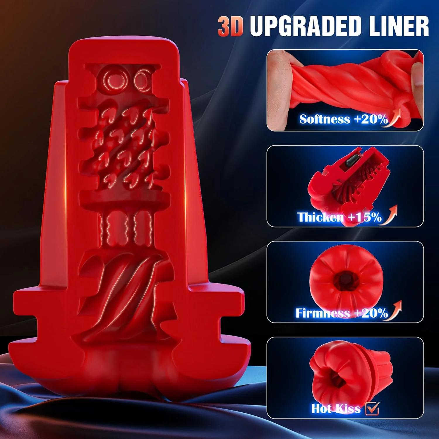 FlexMouth 5-in-1 Male Suction Masturbator 9 Vibration Stroker Cup - Image 5