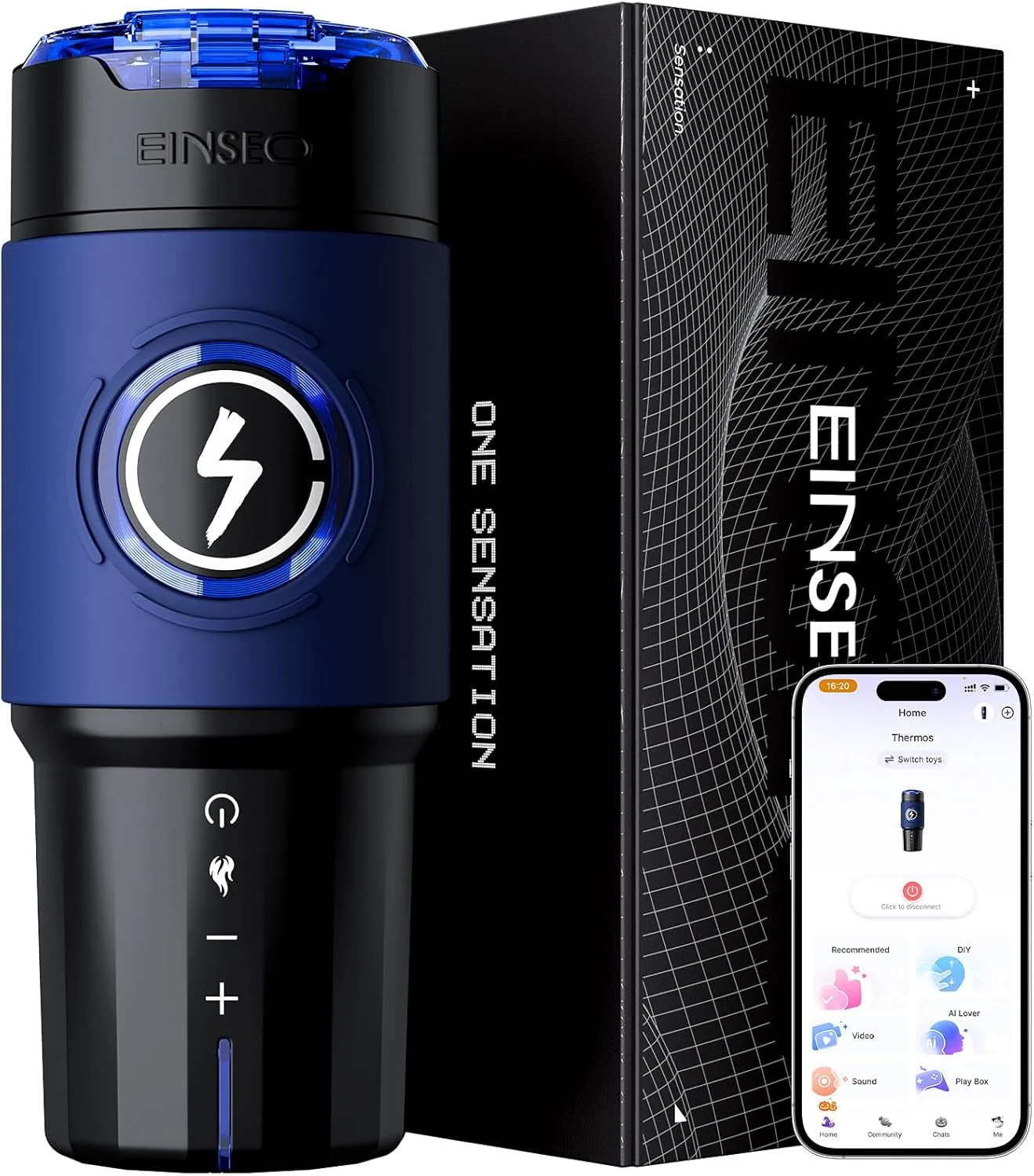 SynchroHeat AI App Thrusting Heated Pocket Pussy Stroker - Image 9