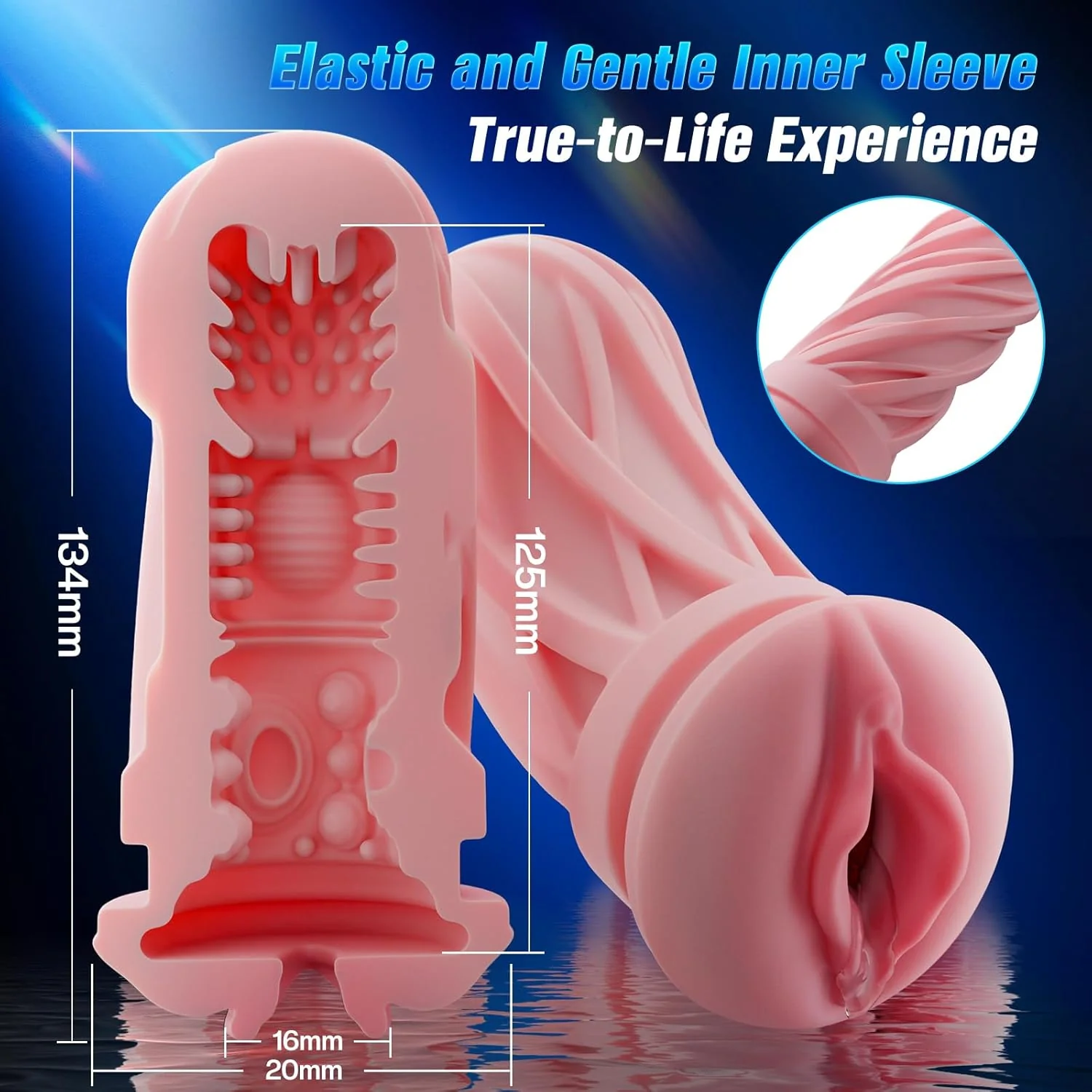 HyperGlide AI App Control Thrusting Heated Pocket Pussy Stroker - Image 7
