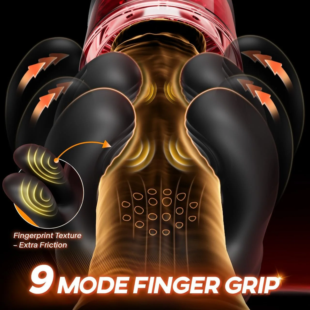 LumiGrip Rotating Male Stroker Trainer 9 Modes LCD - Image 4