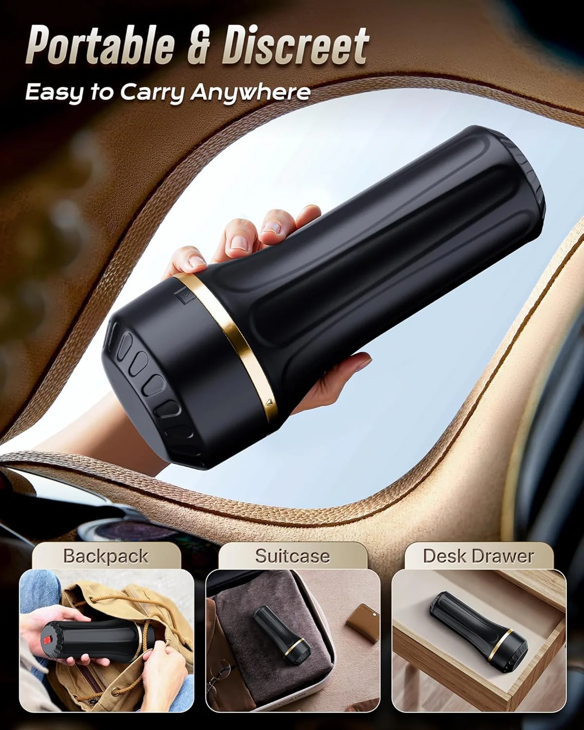 DuoGrip Dual Sleeve Pocket Pussy 7.5" Manual Stroker - Image 7