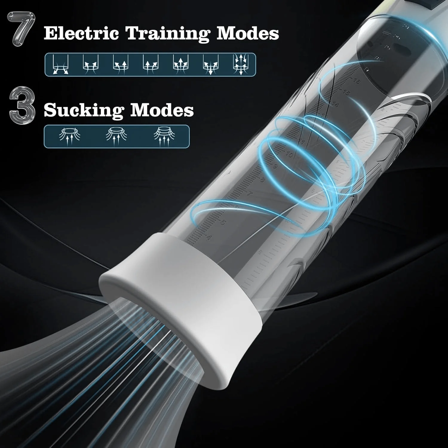 VigorFlux Electric Penis Pump 10 Modes & Powerful Suction - Image 2
