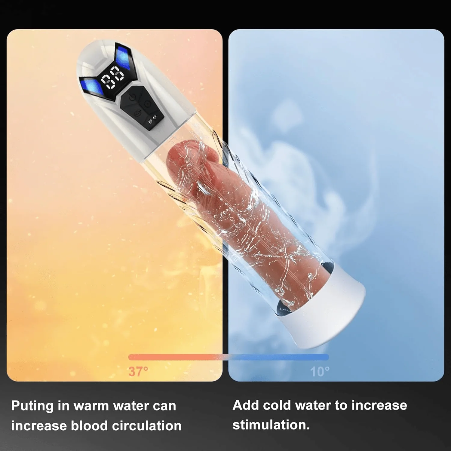 VigorFlux Electric Penis Pump 10 Modes & Powerful Suction - Image 4