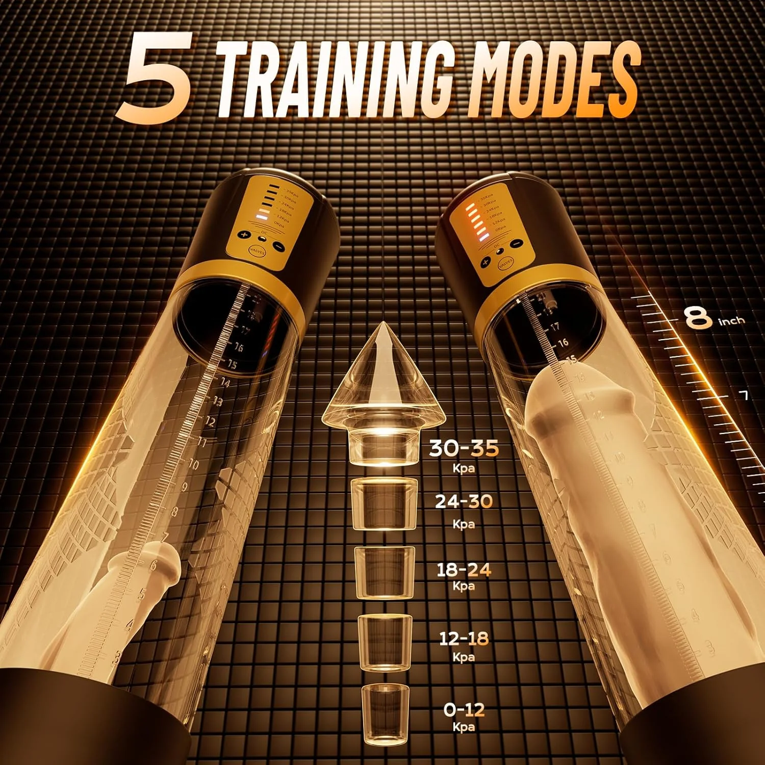 PrimeForce Electric Penis Pump 5 Modes with Rings - Image 3