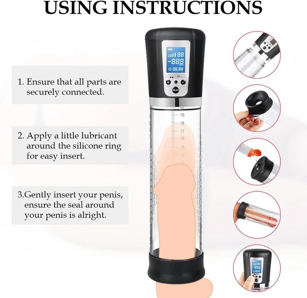 MaxLift Automatic Penis Pump with LED & 4 Modes - Image 2