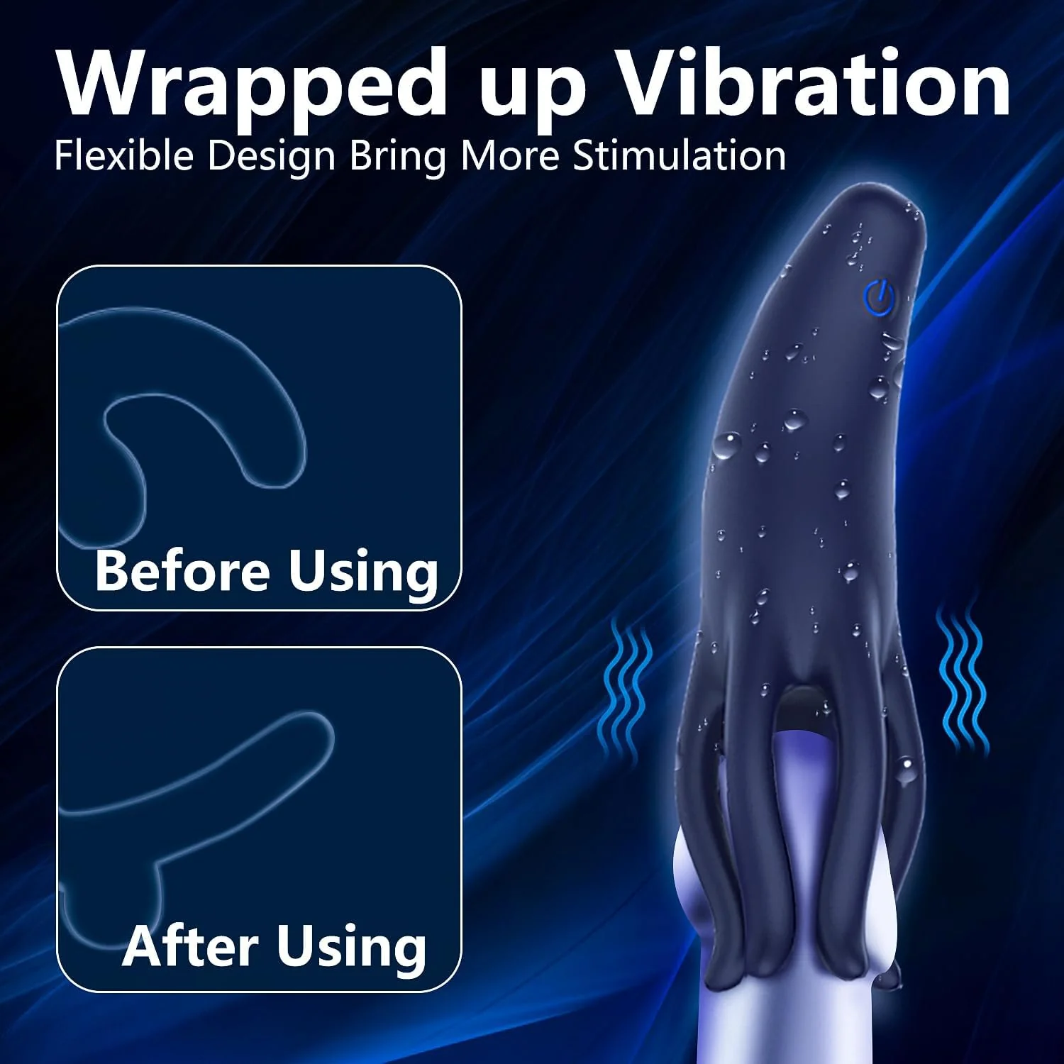 HexaWrap Tentacle Male Training Vibrator 10 Modes Sleeve - Image 4