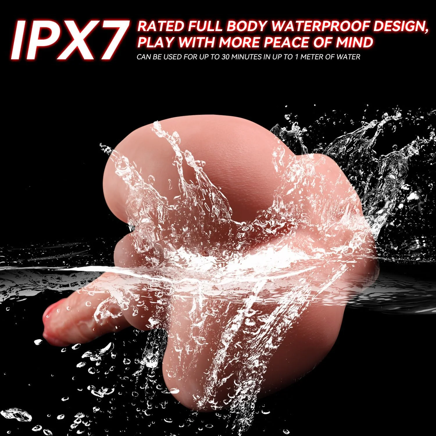 NytheraX Thrusting Vibrating Male Sex Doll Torso 7in - Image 7