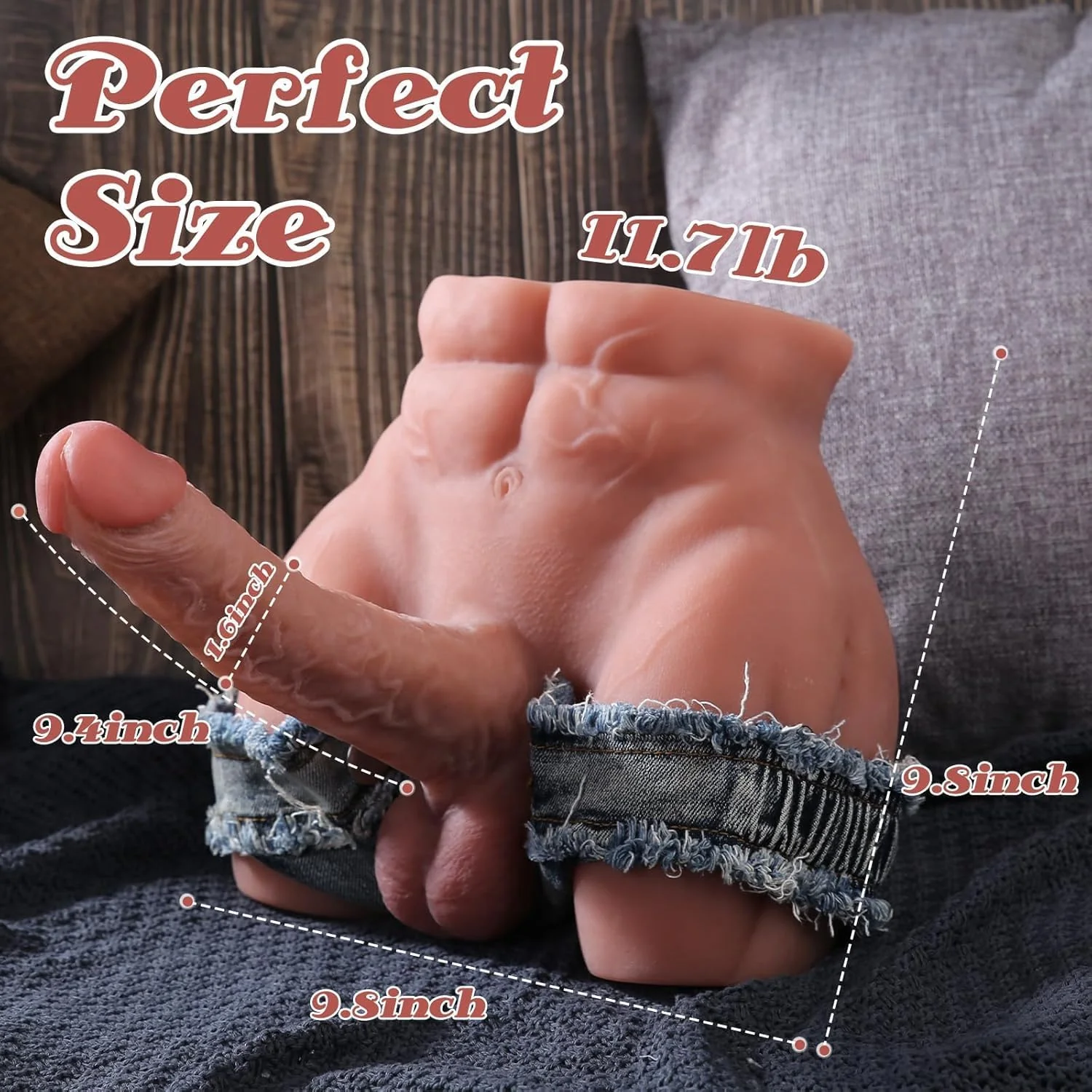 MaxeronX Male Sex Doll Torso 9.4in Dildo 11.7LB - Image 4