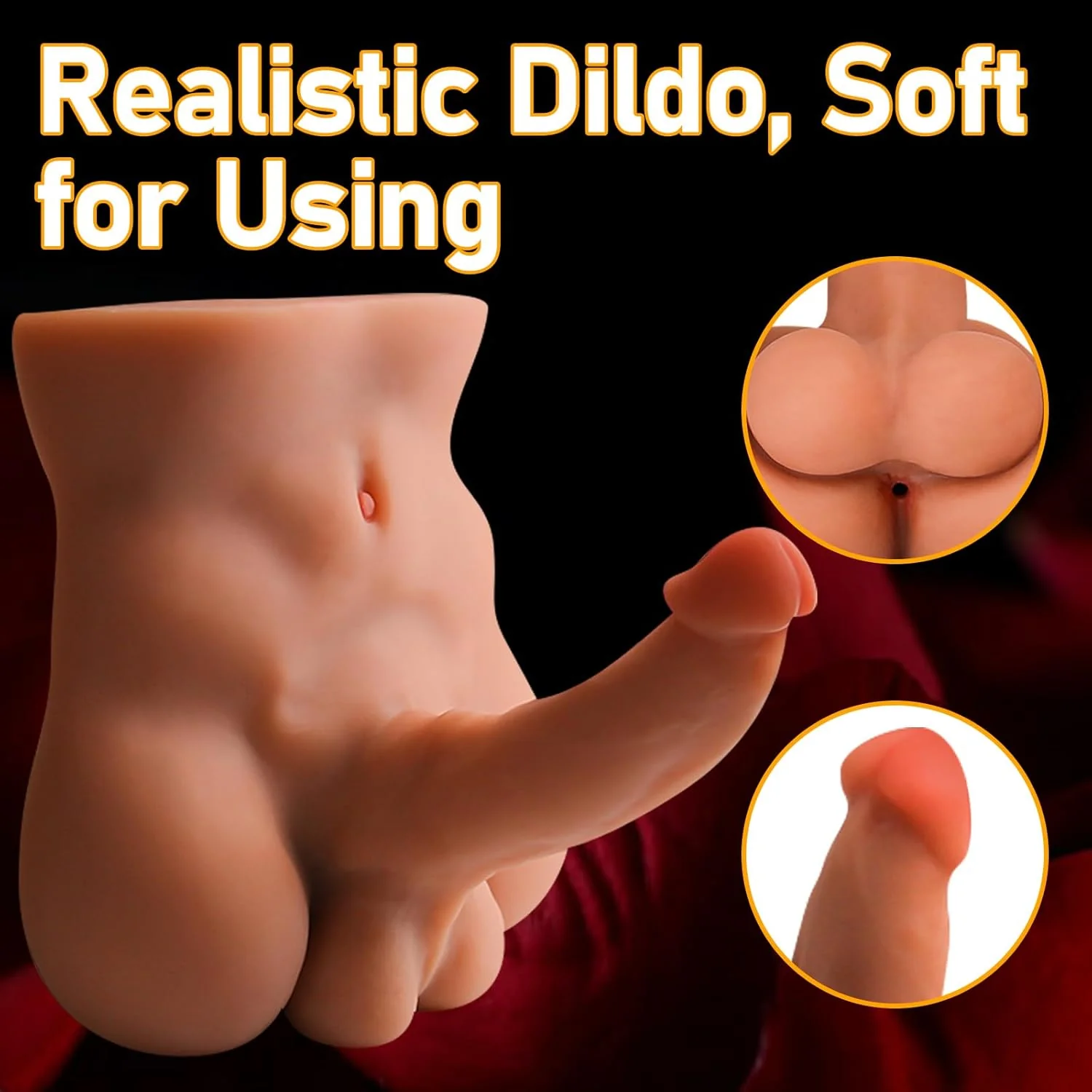 VantreX Male Sex Doll Torso w/ Dildo 5LB - Image 3