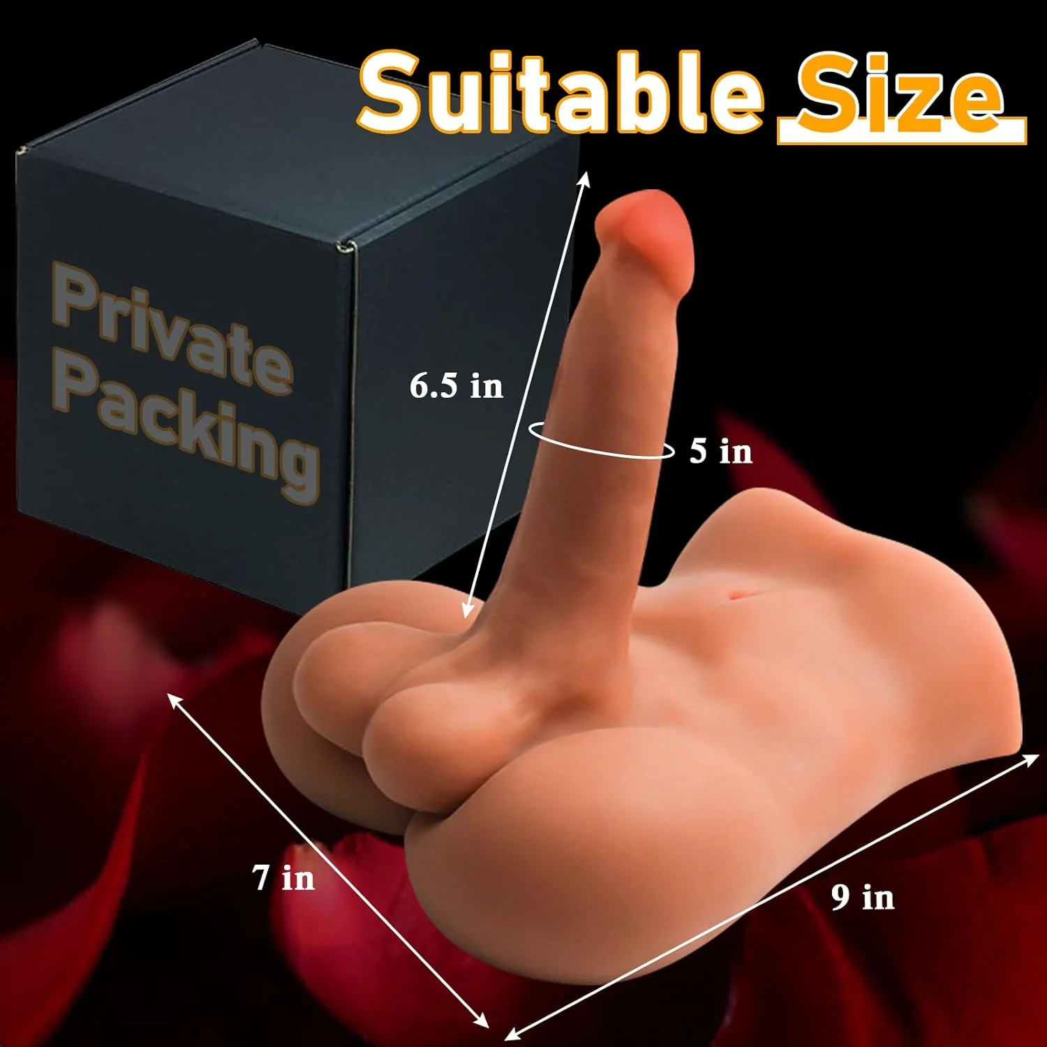 VantreX Male Sex Doll Torso w/ Dildo 5LB - Image 4