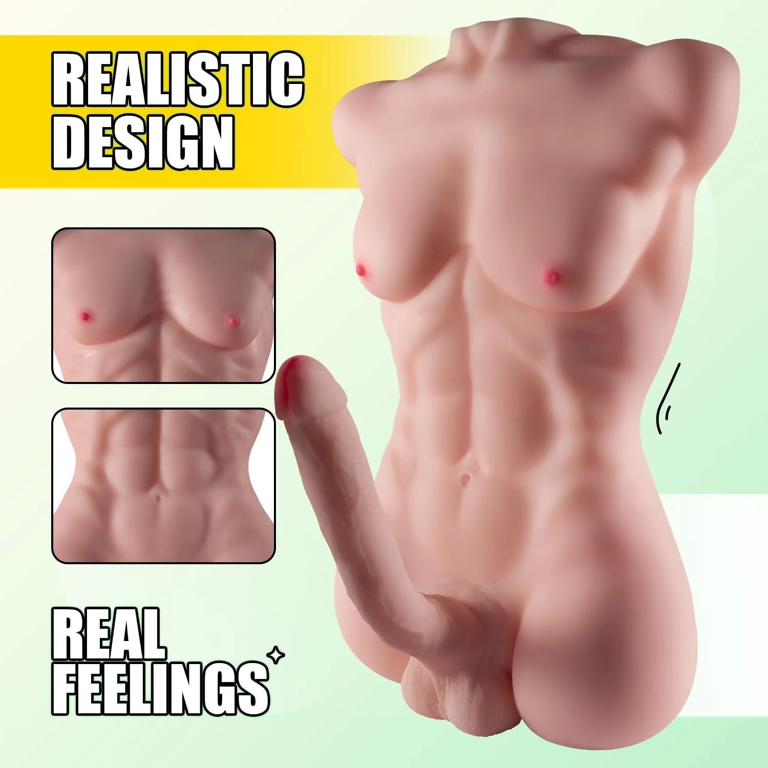 ApexForge Muscular Male Sex Doll Torso Flexible Dildo - Image 6