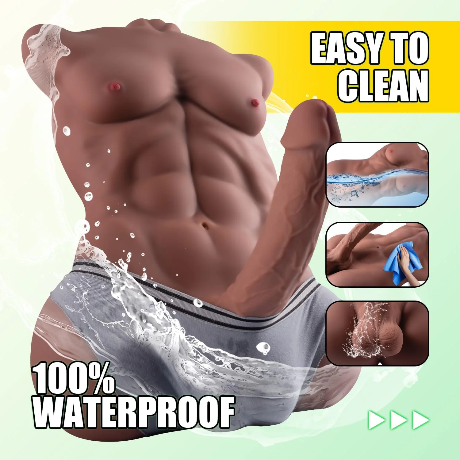 PulseDrive Male Sex Doll Torso with Huge Dildo - Image 6